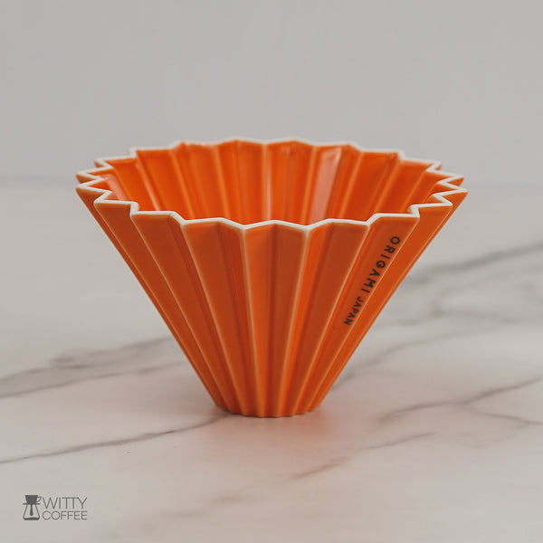 Origami 陶瓷折紙濾杯 柑橘色 S 號