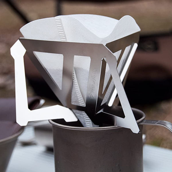 MUNIEQ Tetra Drip 便攜摺疊 露營濾杯 不鏽鋼版